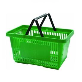 Кошница за пазаруване, PVC, зелена, 28 литра