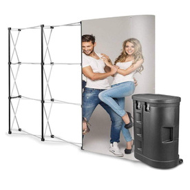 POP UP рекламна стена, права, 3х3 С