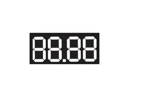 Етикети за цени от картон 50х25mm 100ет. "88.88"