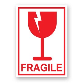 Етикети FRAGILE 100х70mm