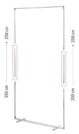 УДЪЛЖИТЕЛ ЗА РЕКЛАМНА СТЕНА MEGA SEG™ 100X200 2.5