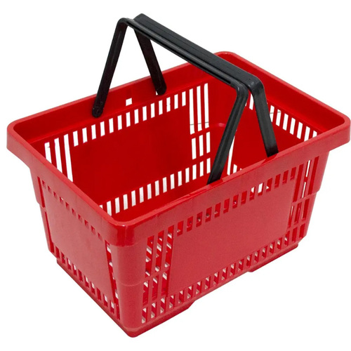 Кошница за пазаруване, PVC, червена, 22 литра