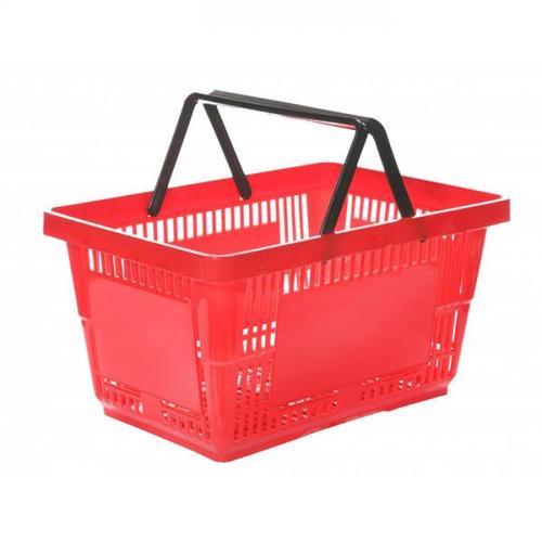 Кошница за пазаруване, PVC, червена, 22 литра