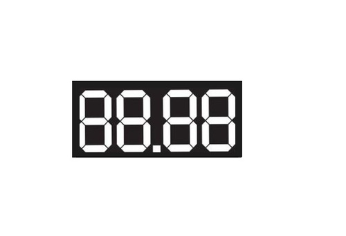 Етикети за цени от картон 50х25mm 100ет. "88.88"