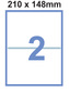 Етикети на формат А4 – 2ет/л. 210х148 mm